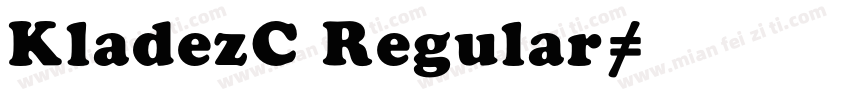 KladezC Regular字体转换